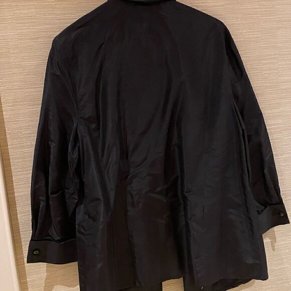 NWT -CAROLINA HERRERA Black embellished Techno fabric evening jacket- size L - Picture 3 of 12